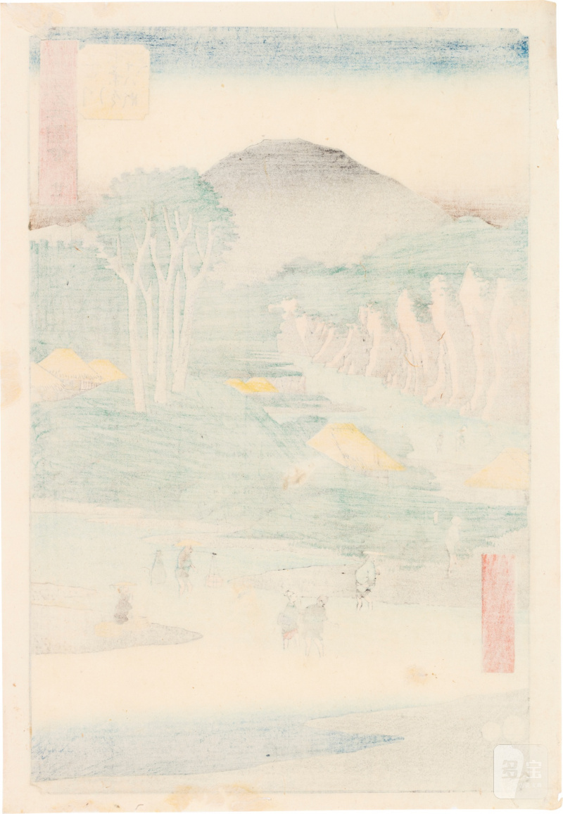 Utagawa Hiroshige (1797-1858) | The complete set of Famous Sights of the Fifty-three Stations (Gojusan tsugi meisho zue), also known as the Vertical Tokaido | Edo period, 19th century - 图52